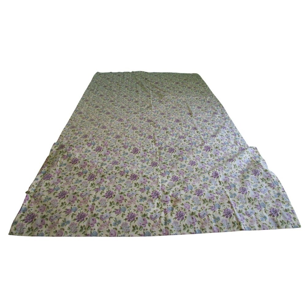 Waverly Quaker Lady Vintage Floral Curtain Panels or Yardage 1970s Out of Print